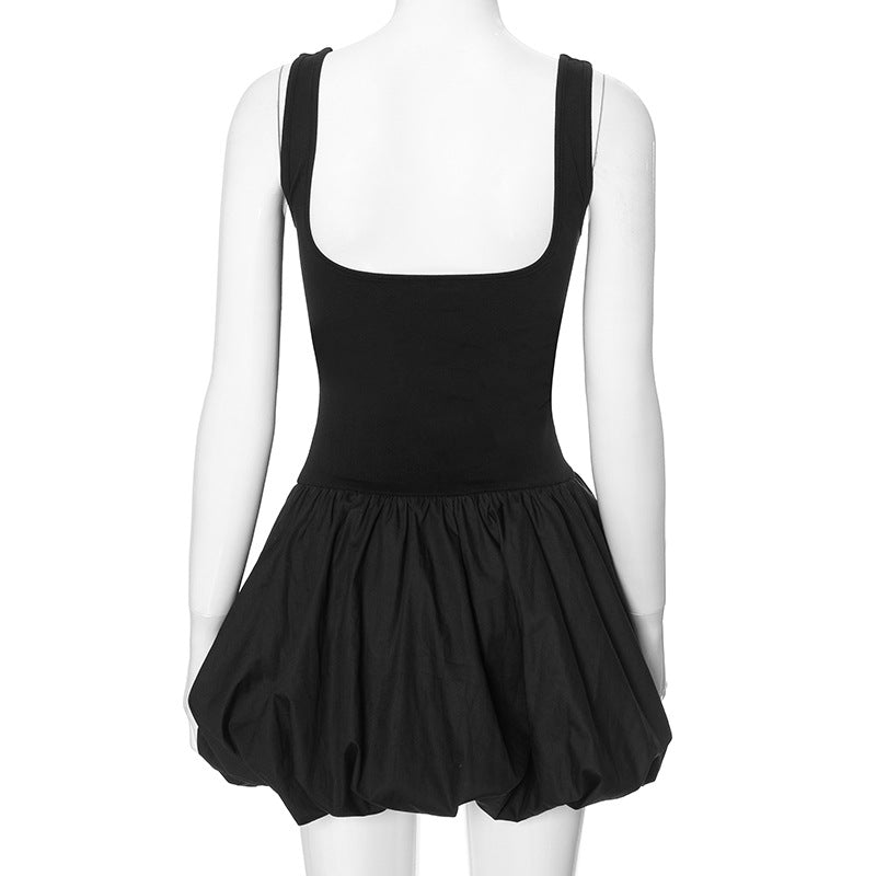 Bubble Hem Mini Dress