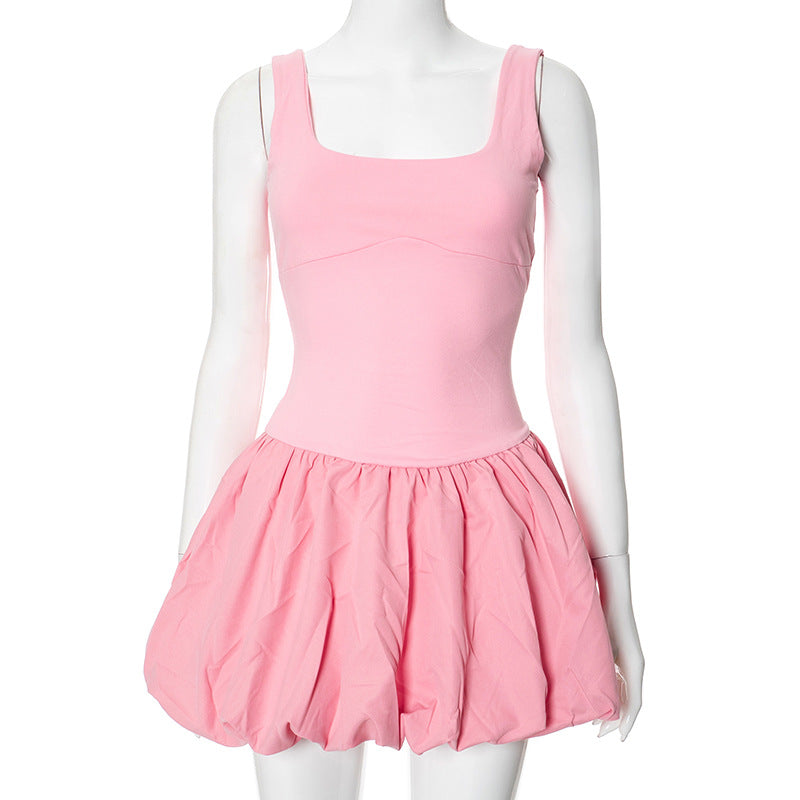 Bubble Hem Mini Dress