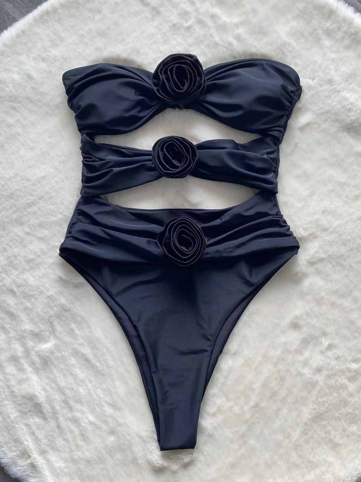 3D Floral One Piece Swimsuit