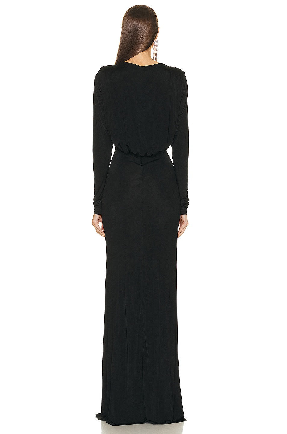 Cut Out Batwing Twist Front Maxi Dress