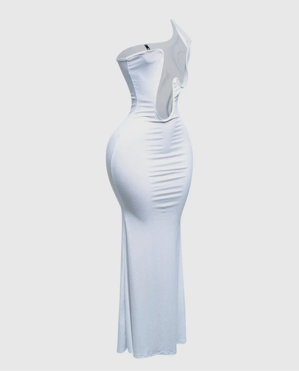 Abstract Wire Cut Out Maxi Dress