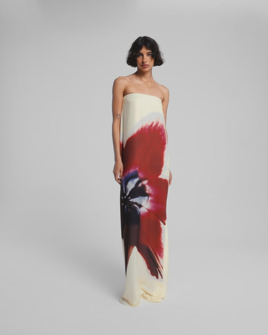 Flower Print Maxi Dress