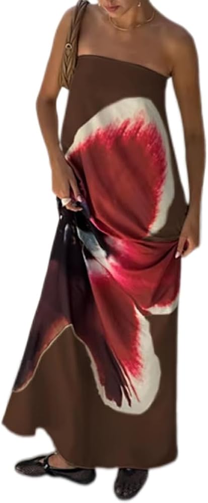 Flower Print Maxi Dress