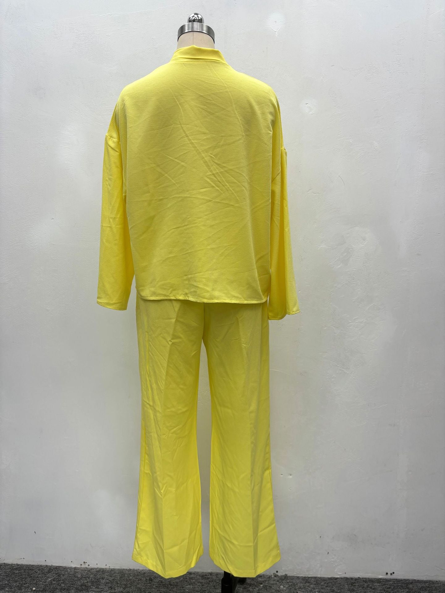2pc Front Tie Long Sleeve Pant Set