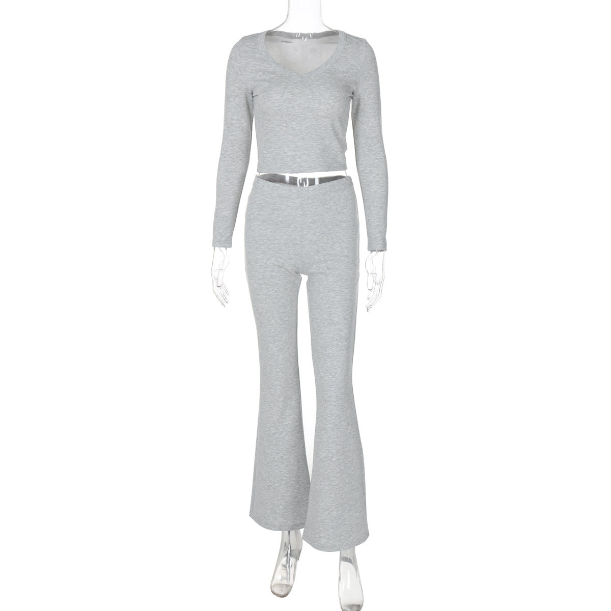 Long Sleeve Flared Pants 2 Piece Set