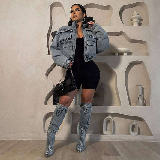 Denim Cargo Jacket
