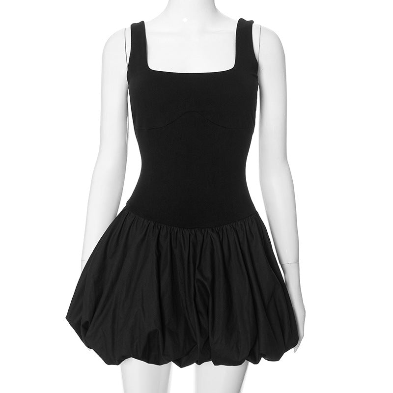 Bubble Hem Mini Dress